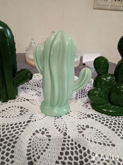 Фигурки кактуса керамика