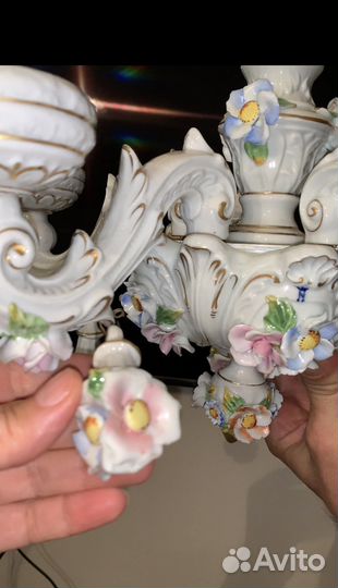 Люстра фарфоровая саксония