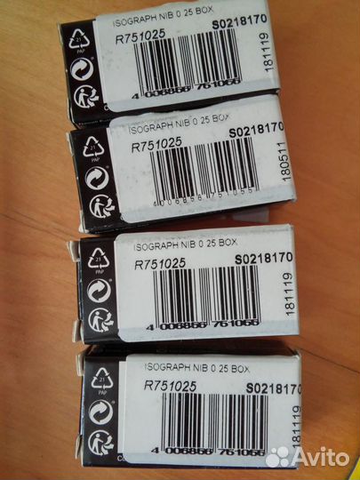 Пишущие элементы для рапидографов Rotring