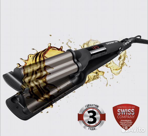 Плойка тройная для волос