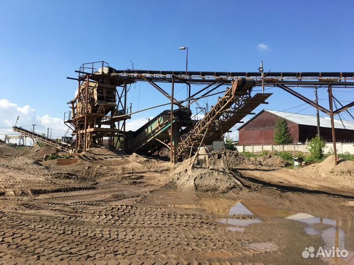 Линия для сортировки и промывки песка и гравия