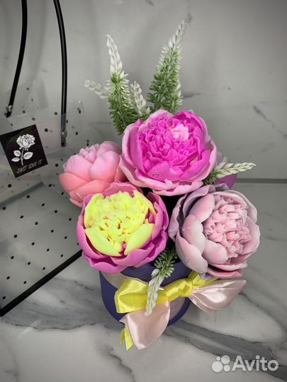 Мыло ручное « пионы»