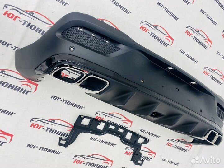 Диффузор с хром насадками 63 amg Mercedes-Benz