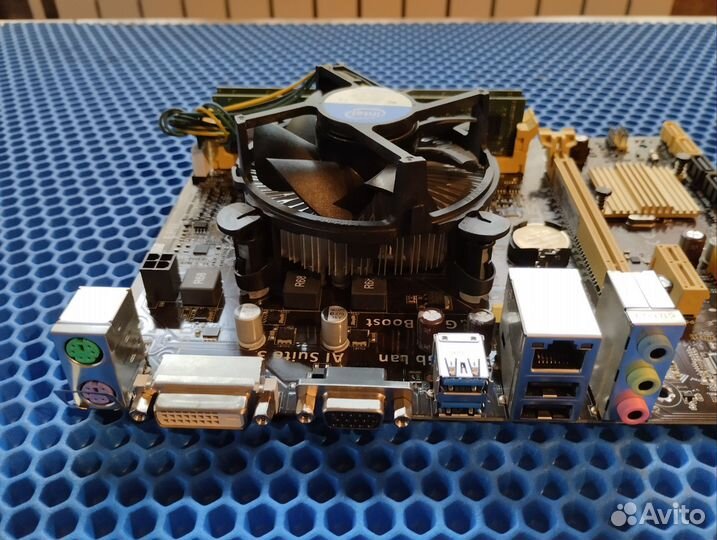 Сборка lga1150: плата, CPU i3, озу 4gb, кулер
