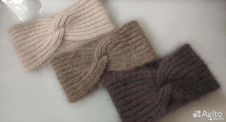 Повязки на голову пух норки