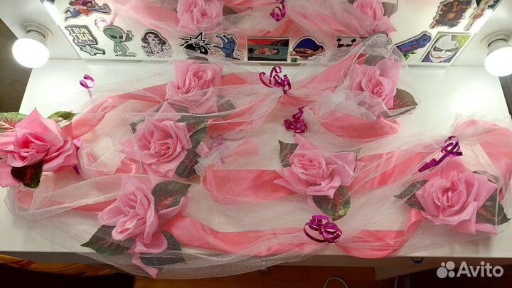 Свадебные ленты на машину