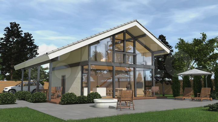 Дом 173 м² на участке 15 сот.