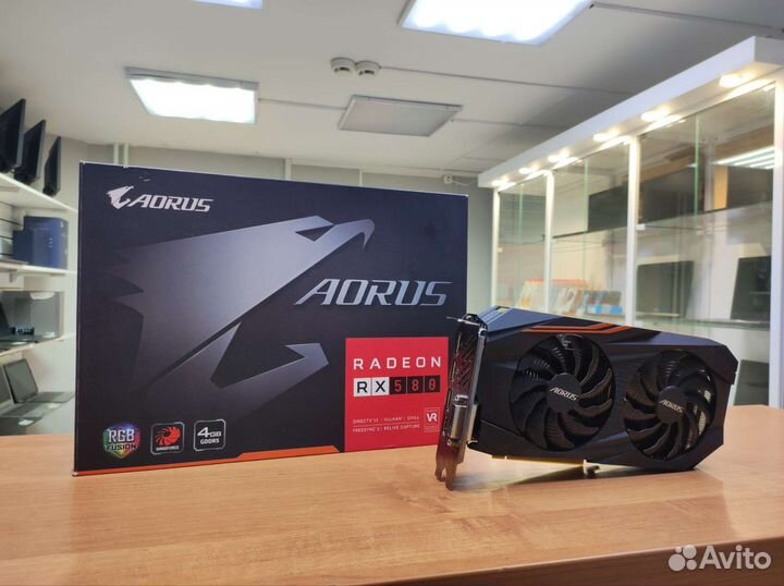 Видеокарта Gigabyte AMD Radeon RX 580 4 Gb aorus