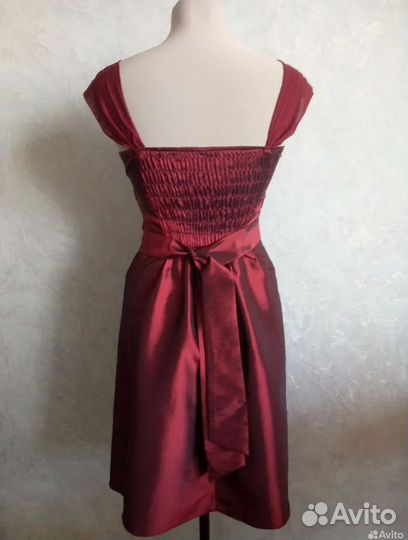 Винтажное платье 44 размер бордовое archive