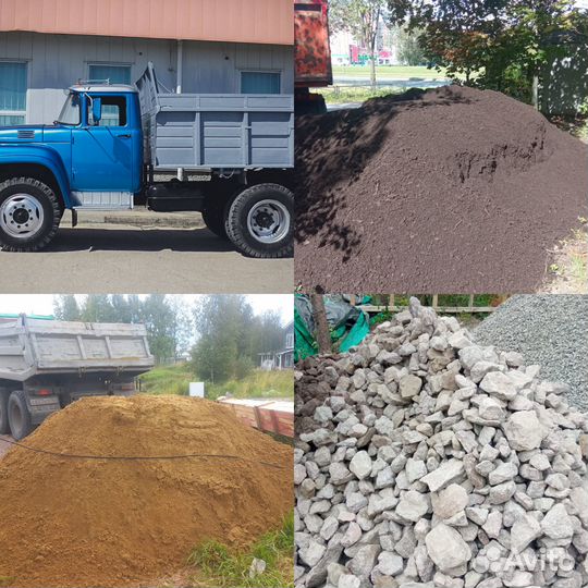 Песок карьерный с доставкой