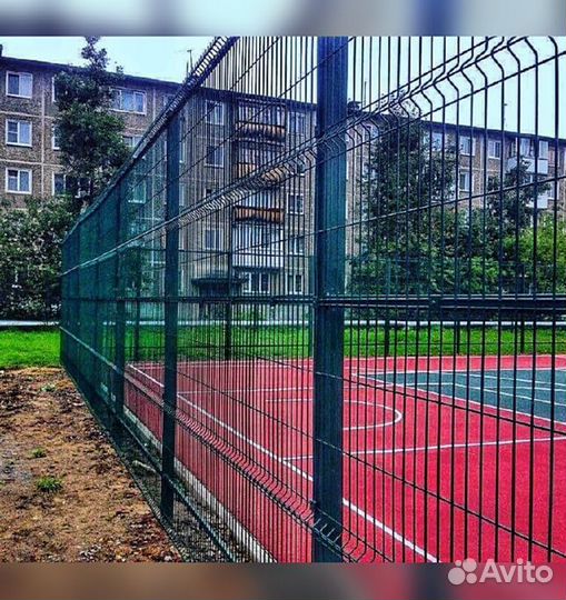 Сетка для забора 3d