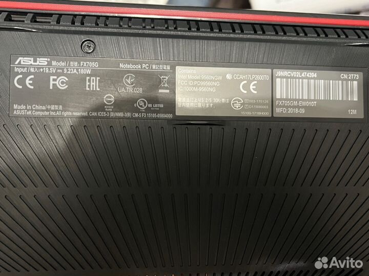 Игровой ноутбук asus tuf gaming FX705GM