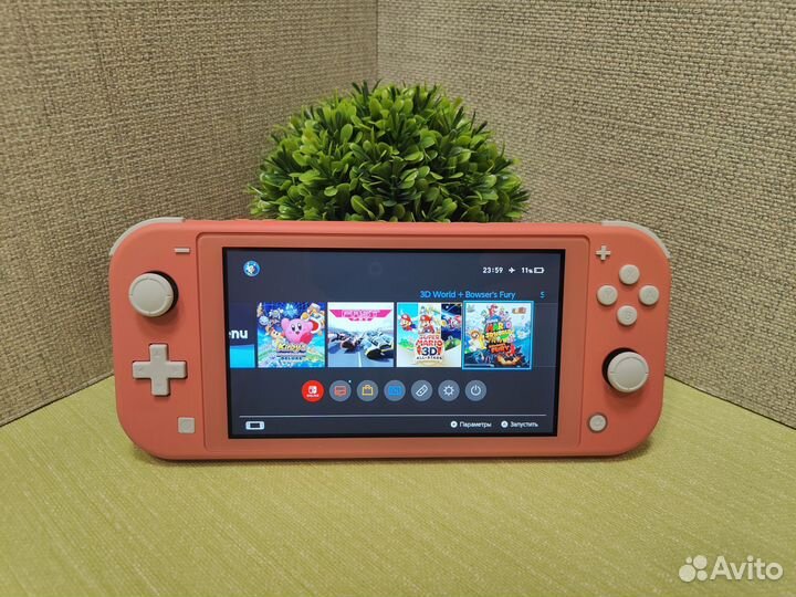 Прошитый Nintendo Switch lite (чип PicoFly) 96gb
