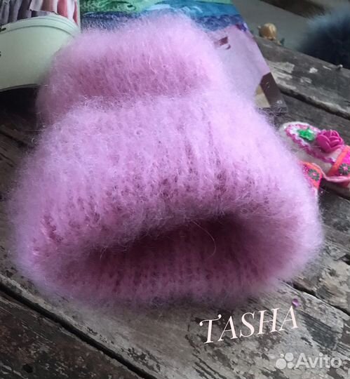 Шапка вязаная из мохера