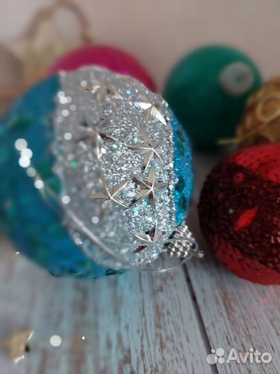 Новогодние шары на уличную ёлку (цена за все)