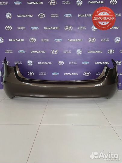 Бампер Задний Kia Rio 3 (11-14) / кофейный
