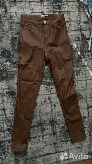 Кожаные брюки sinsay M