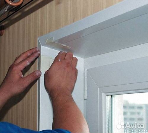 Откосы Роспанель (сендвич 10 мм). Монтаж
