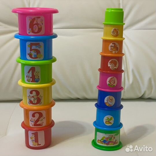 Пирамидка 14 предметов и фигуры