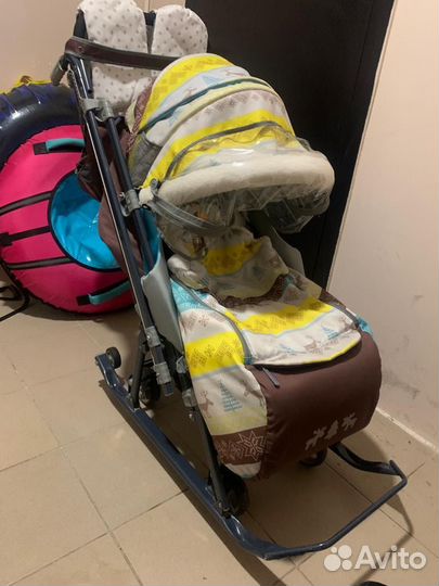 Коляска санки