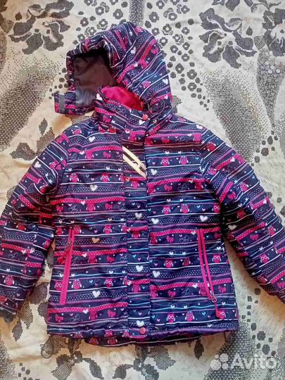 Зимний комбинезон, для девочки, рост 128