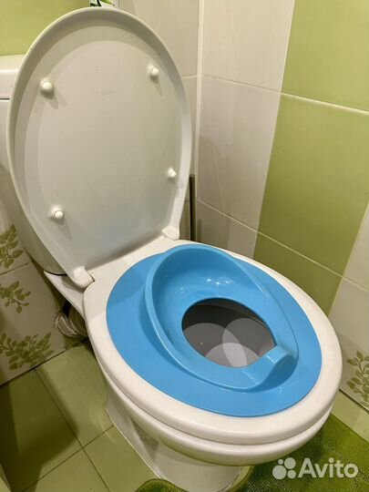 Сидушка/ накидка на унитаз детская, голубая