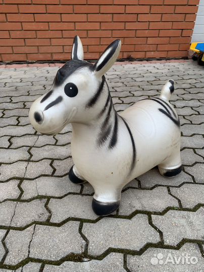 Зебра попрыгун детская игрушка