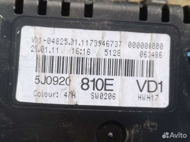 Панель приборов Skoda Fabia 2 фабия 2 шкода