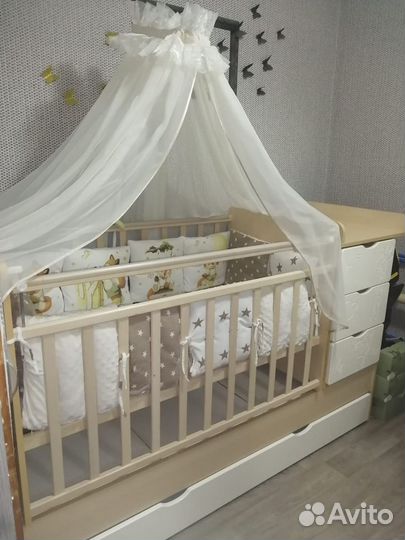 Бортики и Балдахин в кроватку