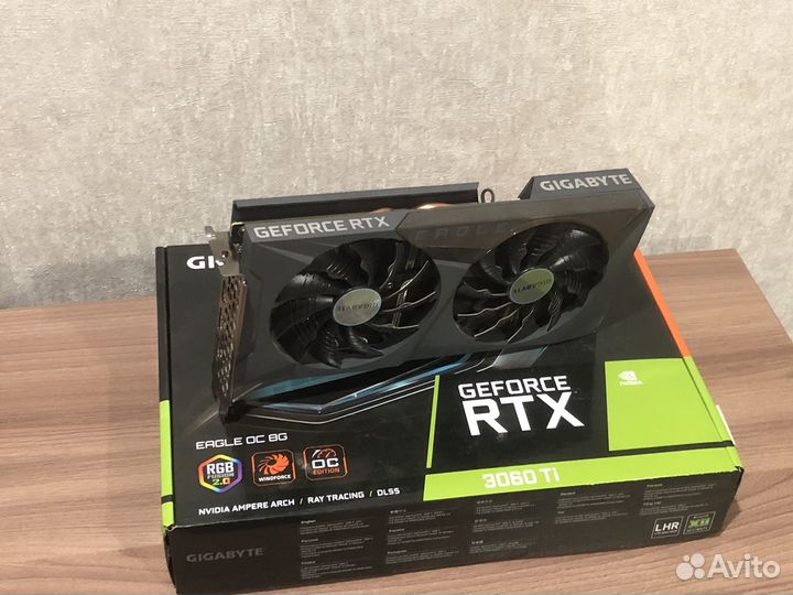 Видеокарта gigabyte GeForce RTX 3060Ti eagle OC 8G