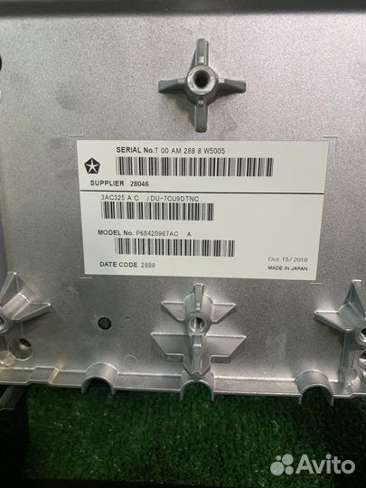 Dodge RAM 2019- монитор дисплей