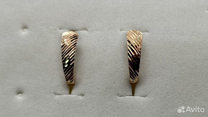 Золотые серьги 585 пробы