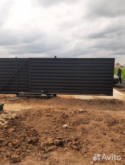 Забор из профнастила для дома под ключ