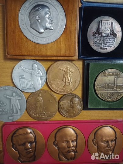 Настольные медали СССР 11 шт