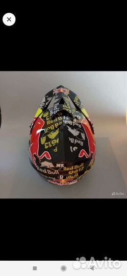 Шлем кроссовый с очками и перчатками