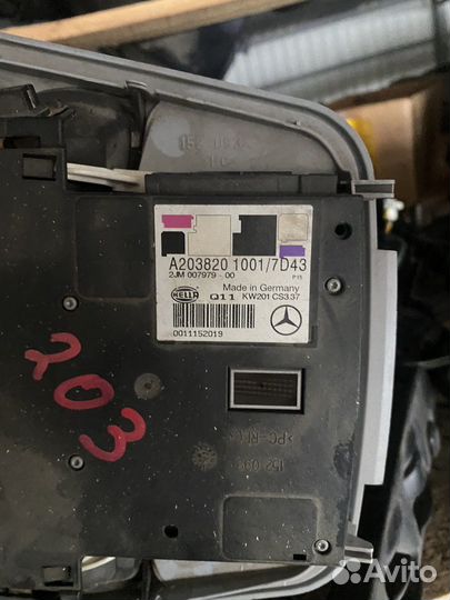 Плафон салона Мерседес W203 без люка