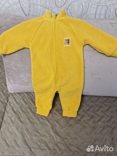 Флисовый комбинезон поддева 74 размер