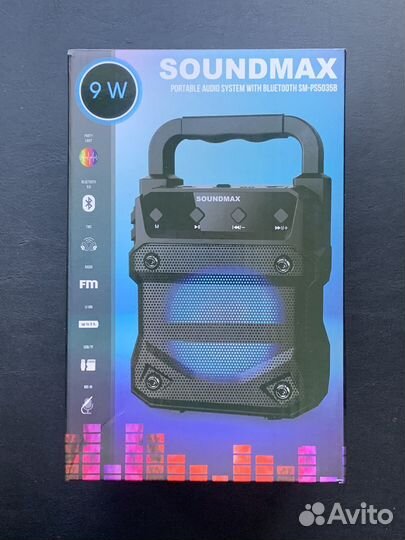 Портативная колонка soundmax