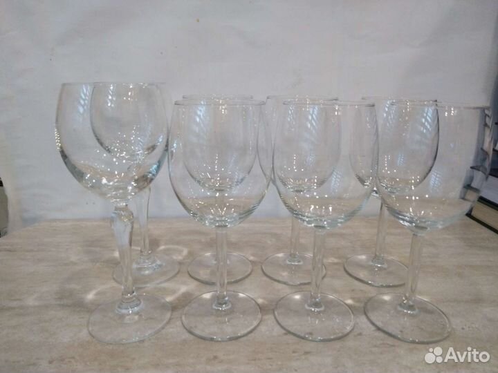Хрустальные фужеры, бокалы, 