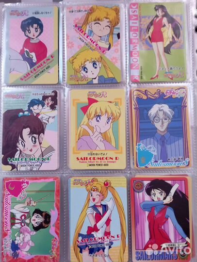 Карточки sailor moon 93,94,95 г оригинал