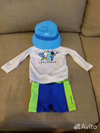 Плавки + лонг + панама (набор с UF защитой)