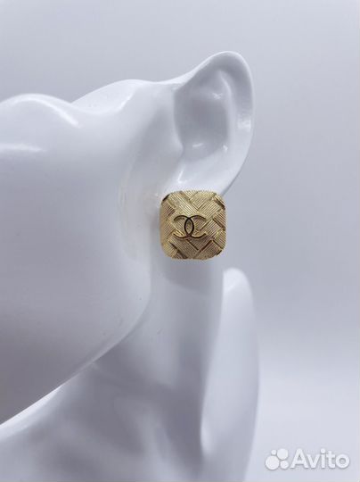 Серьги chanel винтаж / серьги шанель