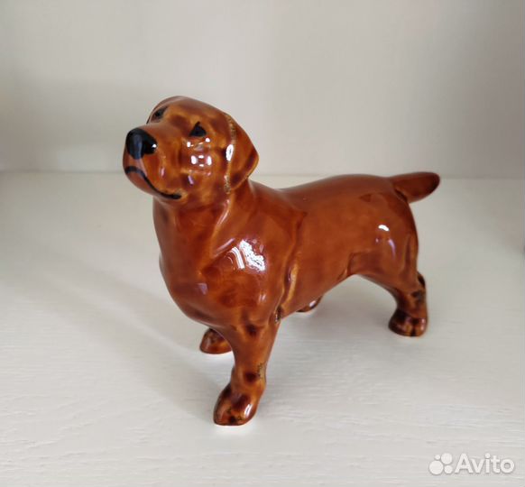 Фигурка, статуэтка собаки фаянс