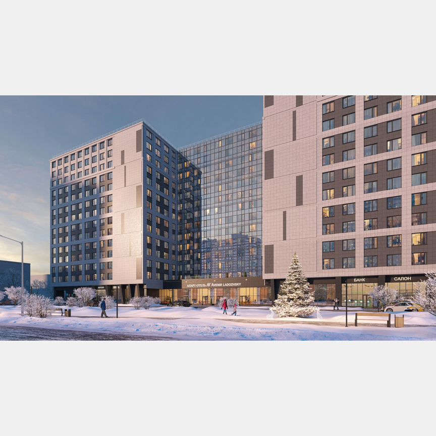 Апартаменты-студия, 31,2 м², 11/14 эт.