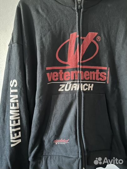 Зип худи Vetements Zurich