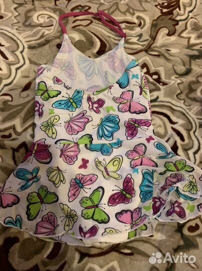 Купальник и панама для малышки 98-104 новые