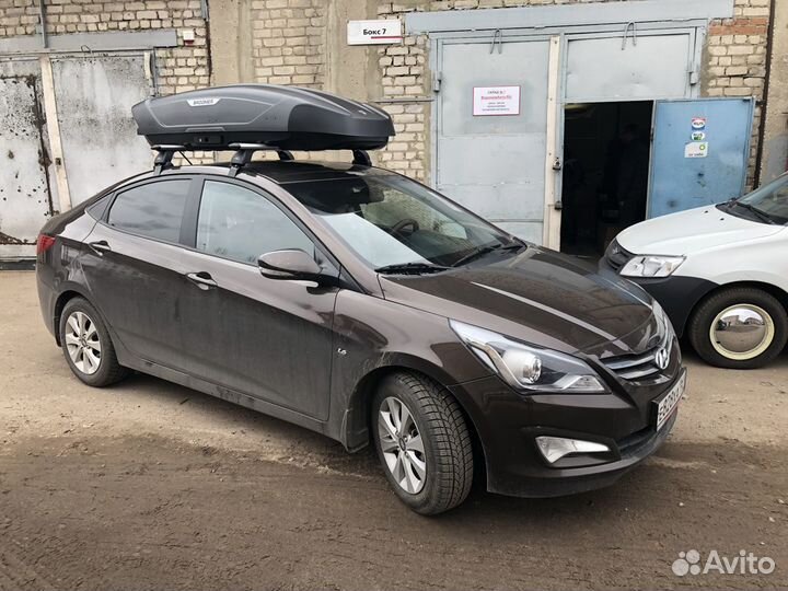 Автобокс Broomer черный матовый на Hyundai Solaris