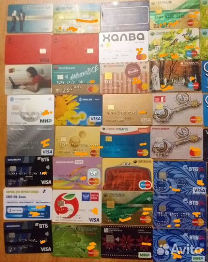 Пластиковые карты бу