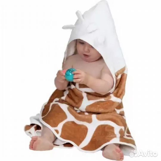 Накидка с капюшоном пончо CuddleDry Сафари