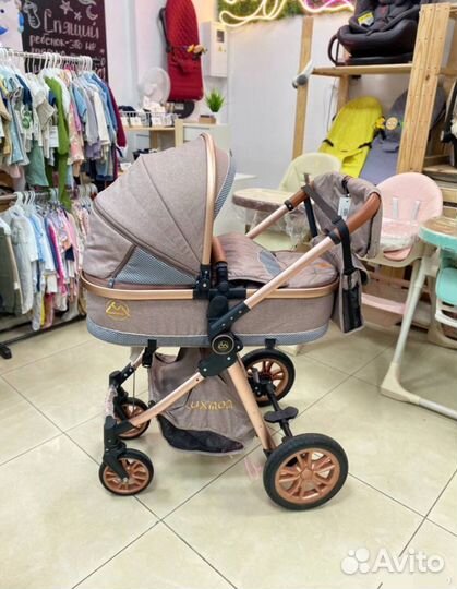 Коляска 3в1 Новая качество (компактная)